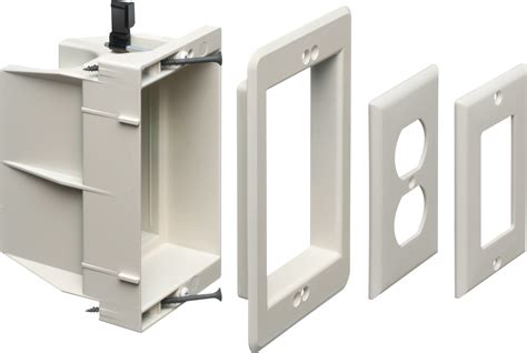 arlington industries single and dual gang recessed electrical boxes|Arlington DVFR1W.